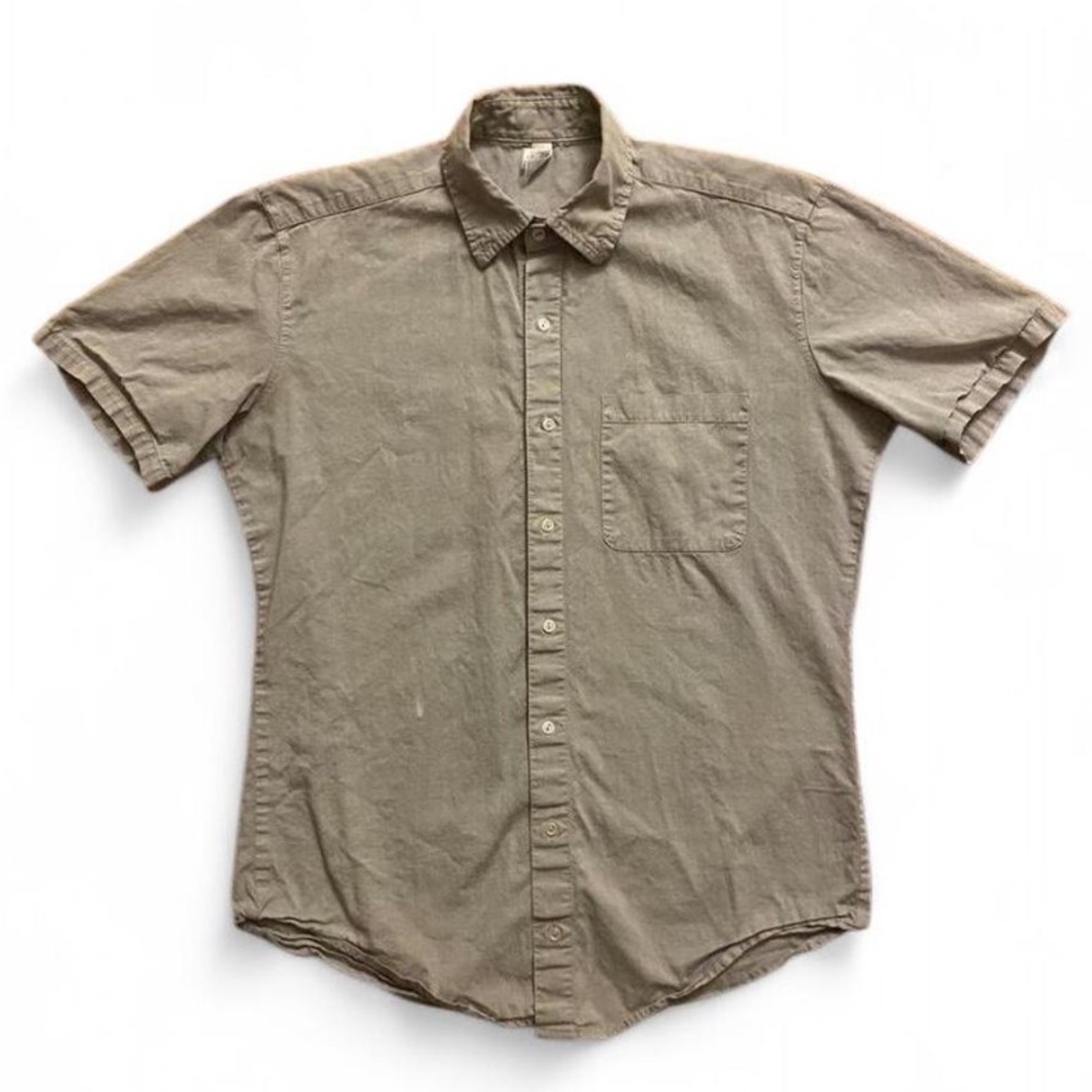 Light Grey American Apparel Button Up Shirt